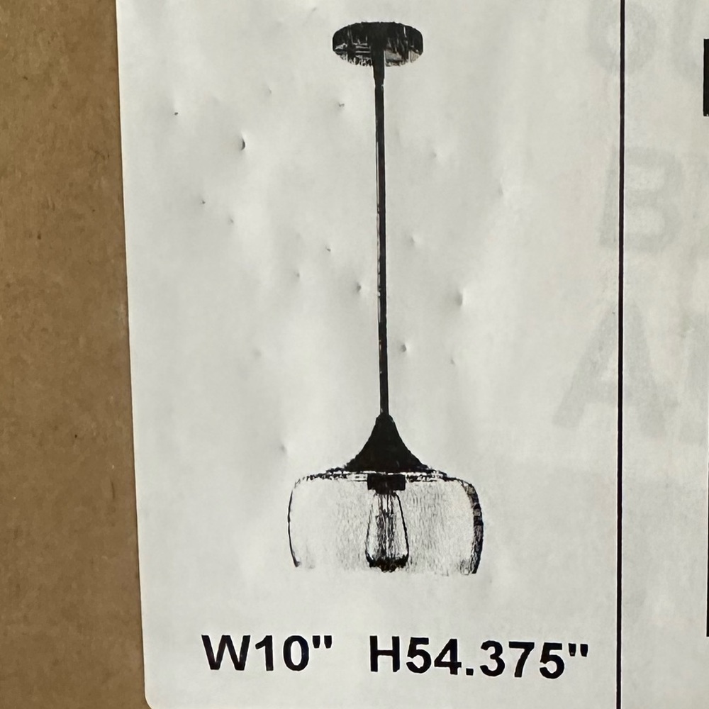 Doraimi Glass Pendant Light Lamp Chandelier Lighting